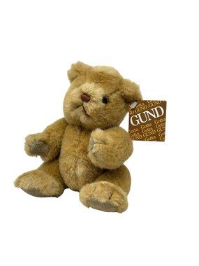 GUND Teddy Bear Plush 1984 Poseable Jointed Suede Paws #2099